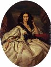 Franz Xavier Winterhalter Paintings - Wienczyslawa Barczewska, Madame de Jurjewicz by Franz Xavier Winterhalter